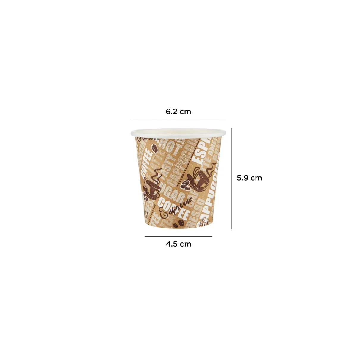1000 Pieces 4 Oz Printed Single Wall Paper Cups - Image 3