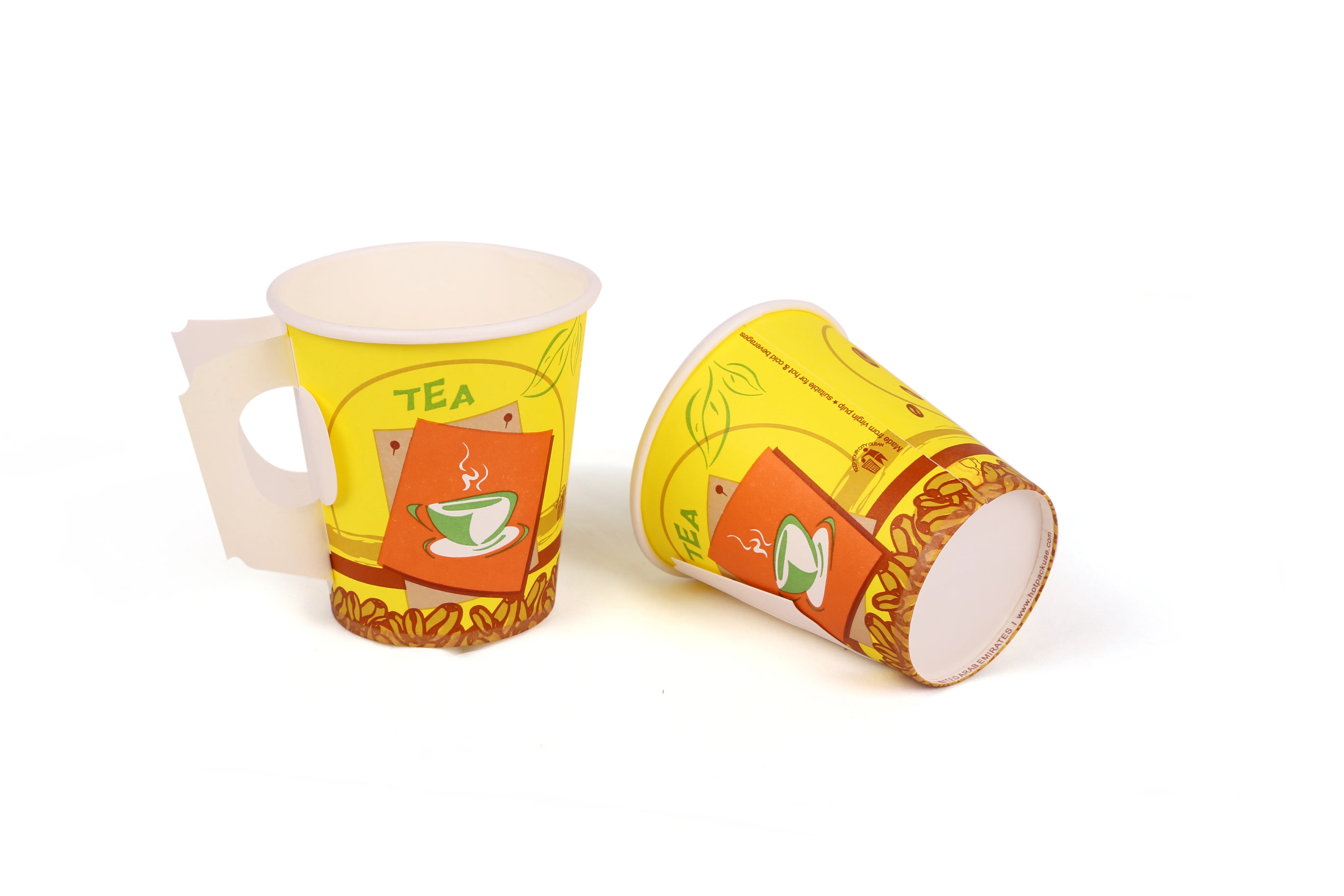 1000 Pieces 7 Oz Printed Single Wall Paper Cups With Handle - Image 10
