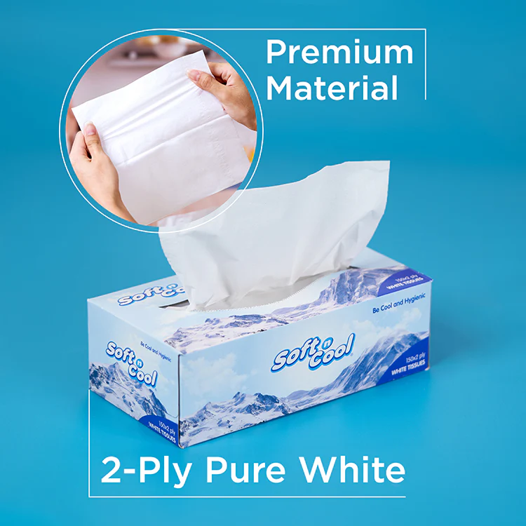 30 Boxes Soft n Cool Facial Tissue 200 Sheets X 2 Ply - Image 3