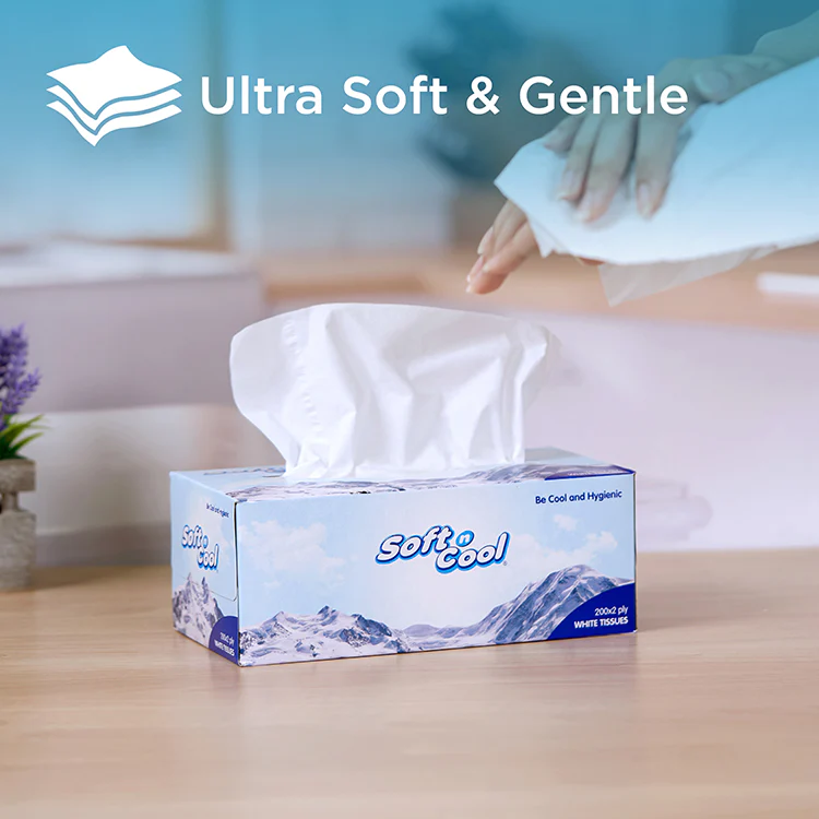 30 Boxes Soft n Cool Facial Tissue 200 Sheets X 2 Ply - Image 5