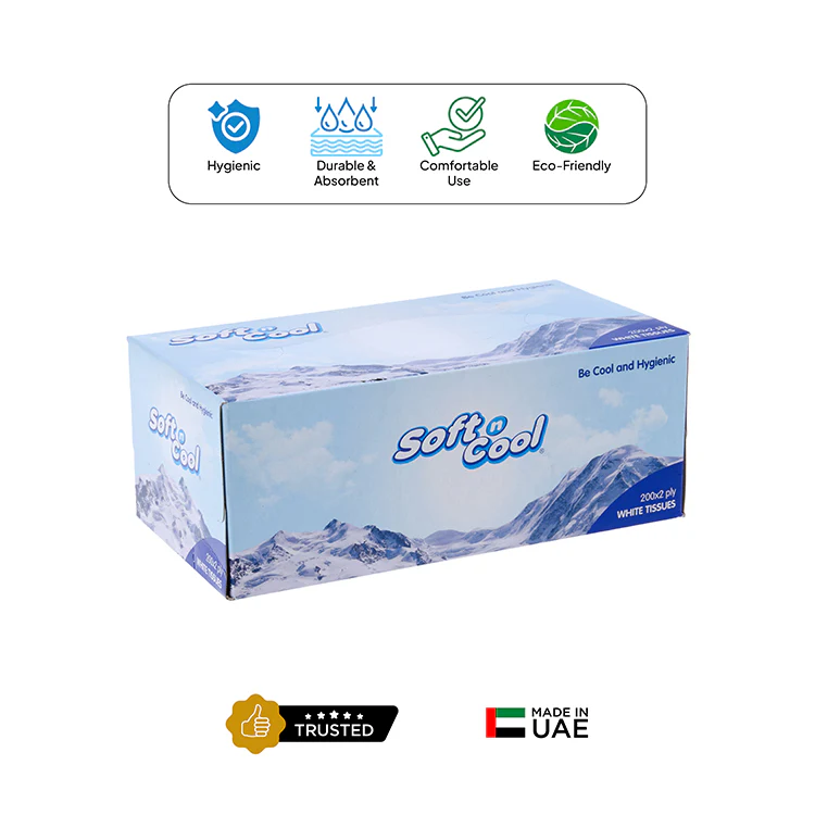 30 Boxes Soft n Cool Facial Tissue 200 Sheets X 2 Ply - Image 6