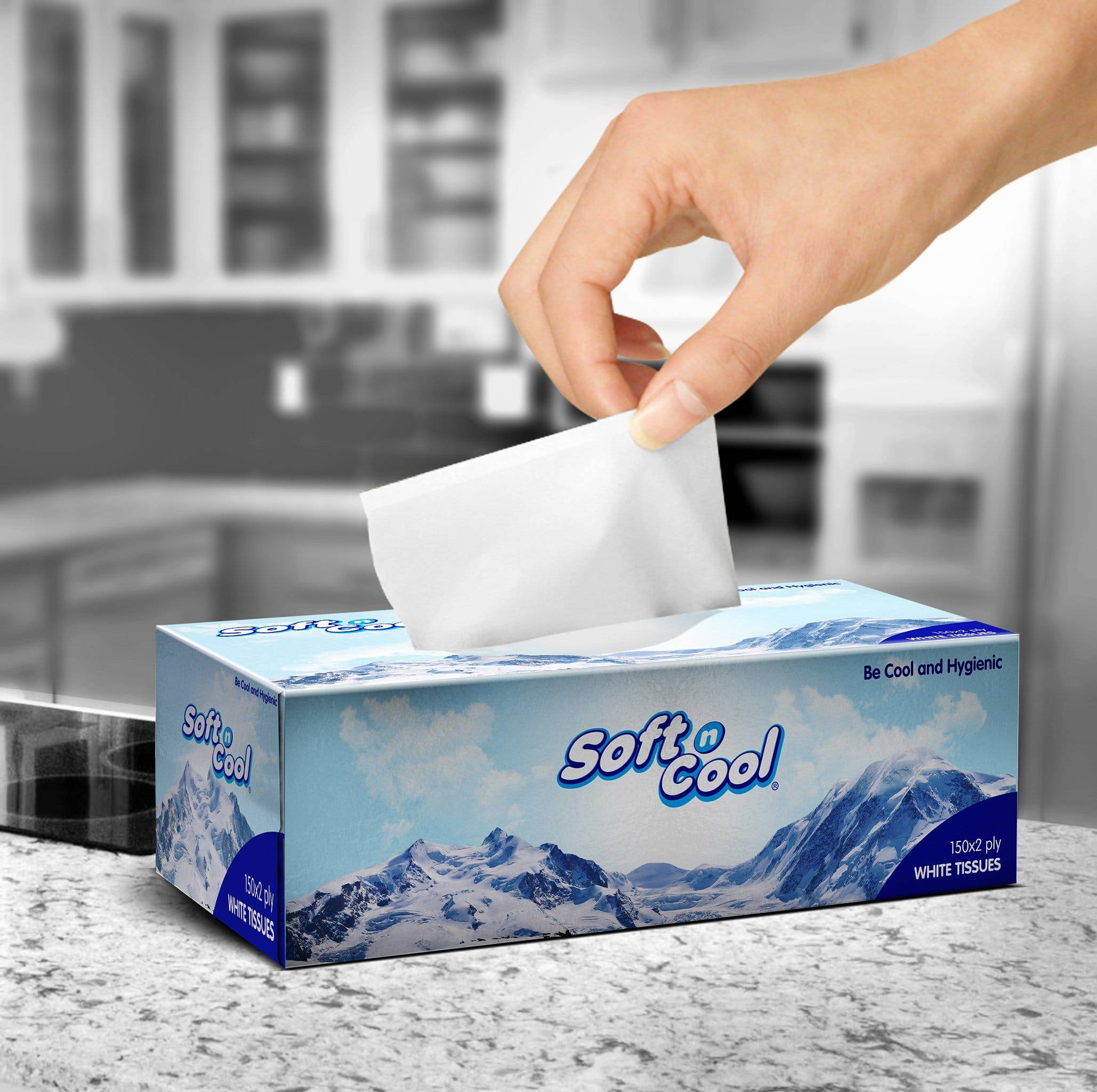 5+1  Boxes Soft n Cool Facial Tissue 150 Sheets x 2 Ply - Image 9
