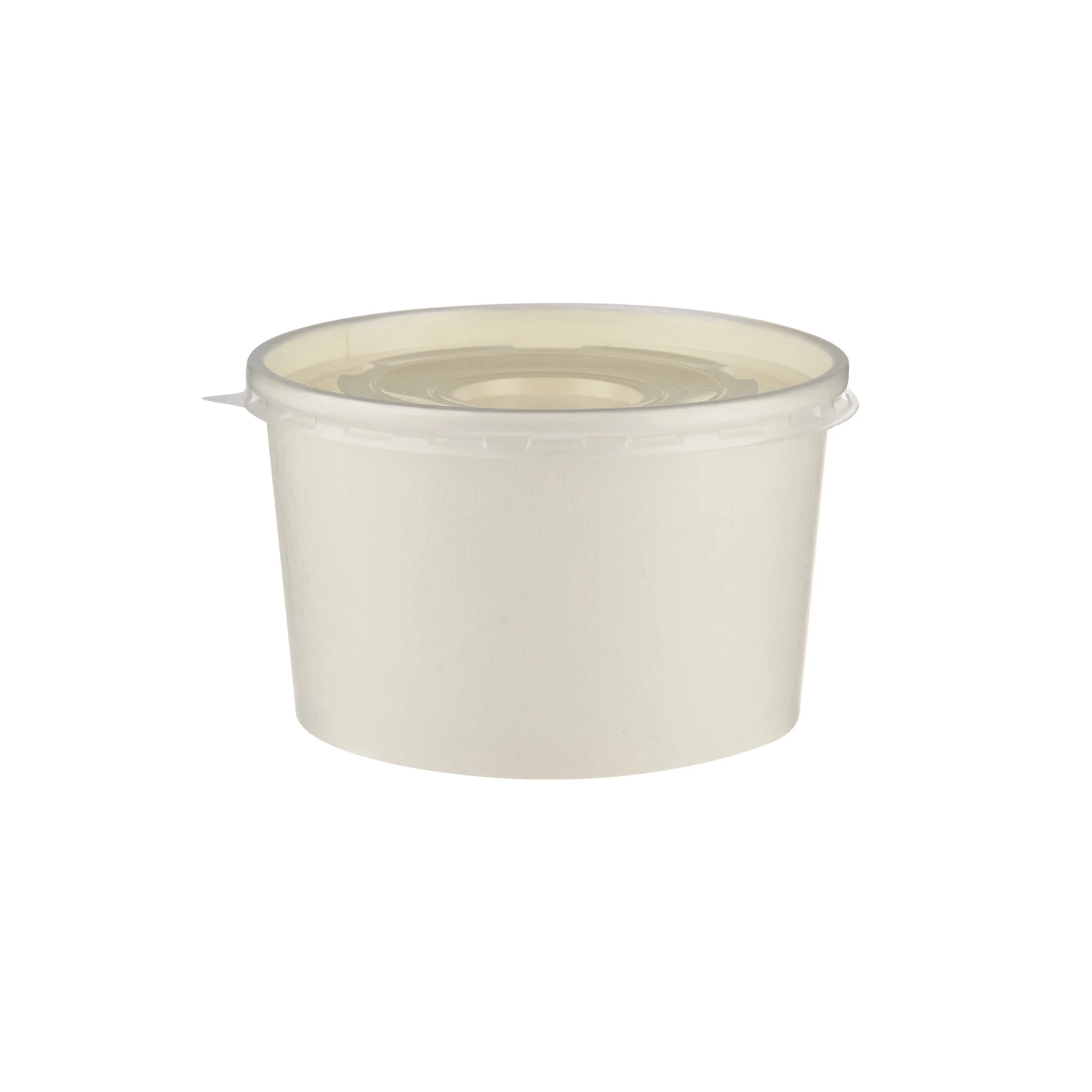 5 Pieces Paper Soup Bowl White with Lid - Image 5
