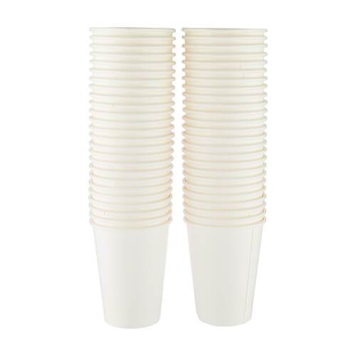 50 Pieces Heavy Duty White Single Wall Paper Cups - Image 4