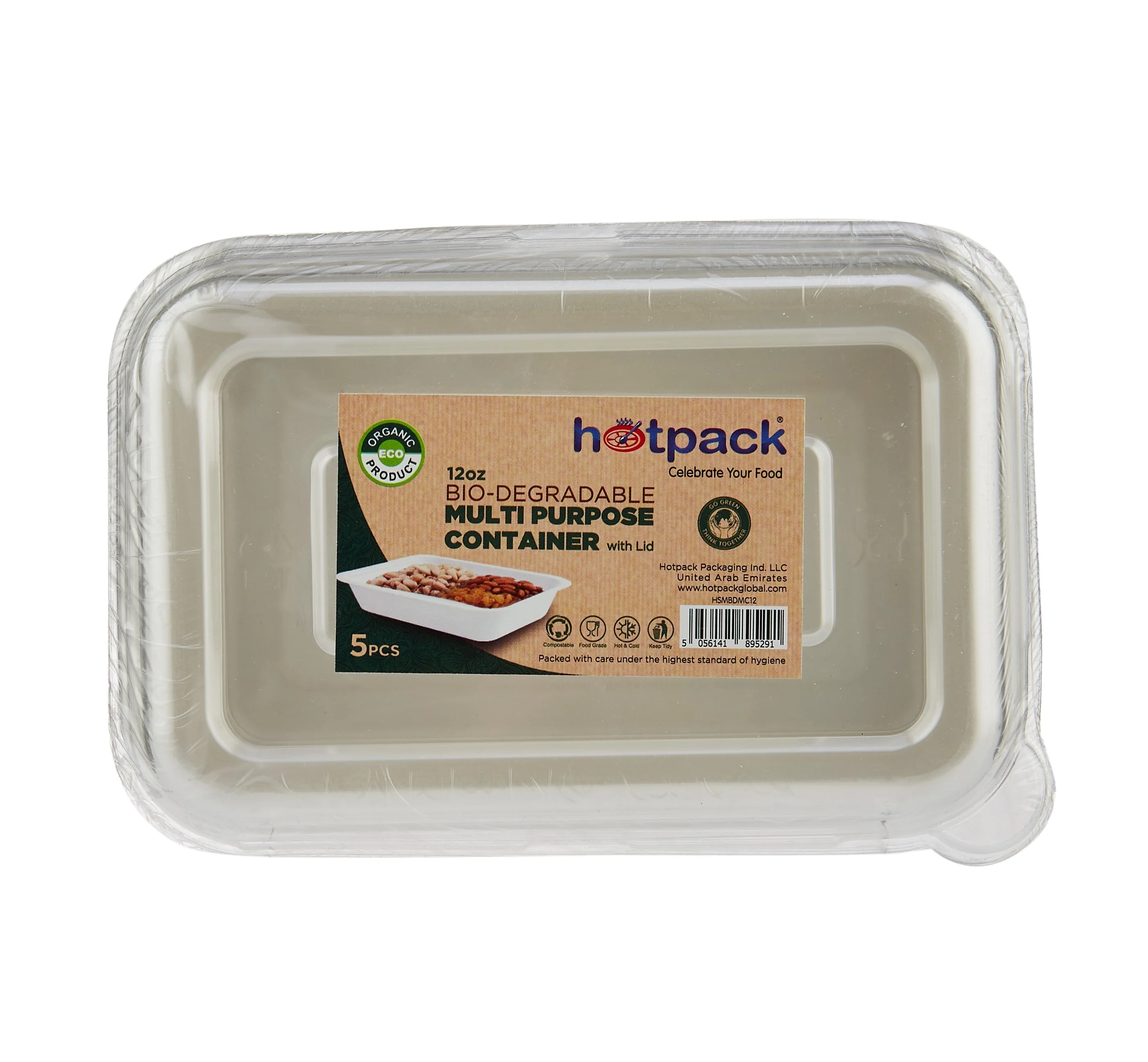Bio Degradable 16 Oz Multi-Purpose Container 5 Pieces - Image 4