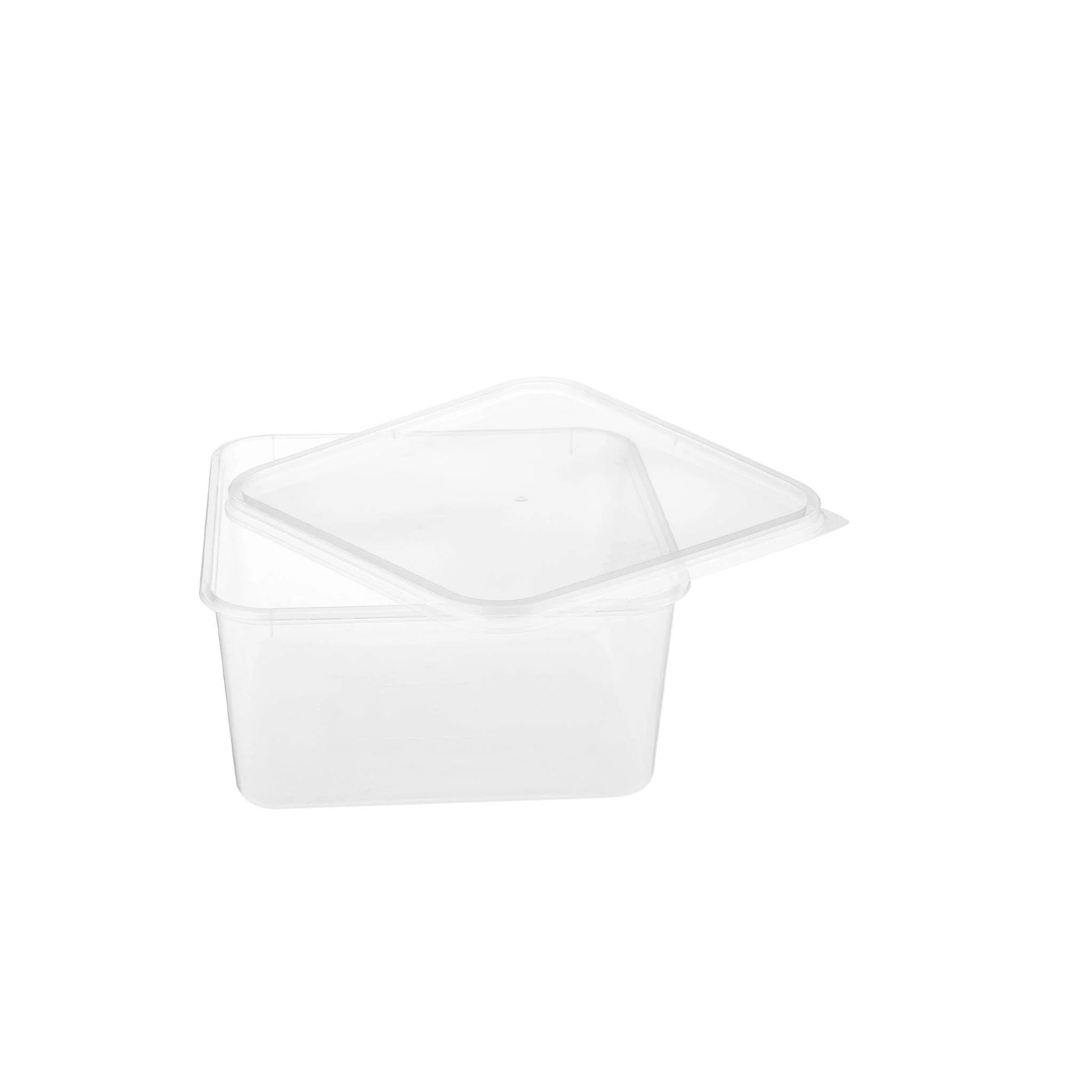 120 Pieces Clear Square Microwavable Container 2000 ML - Image 3