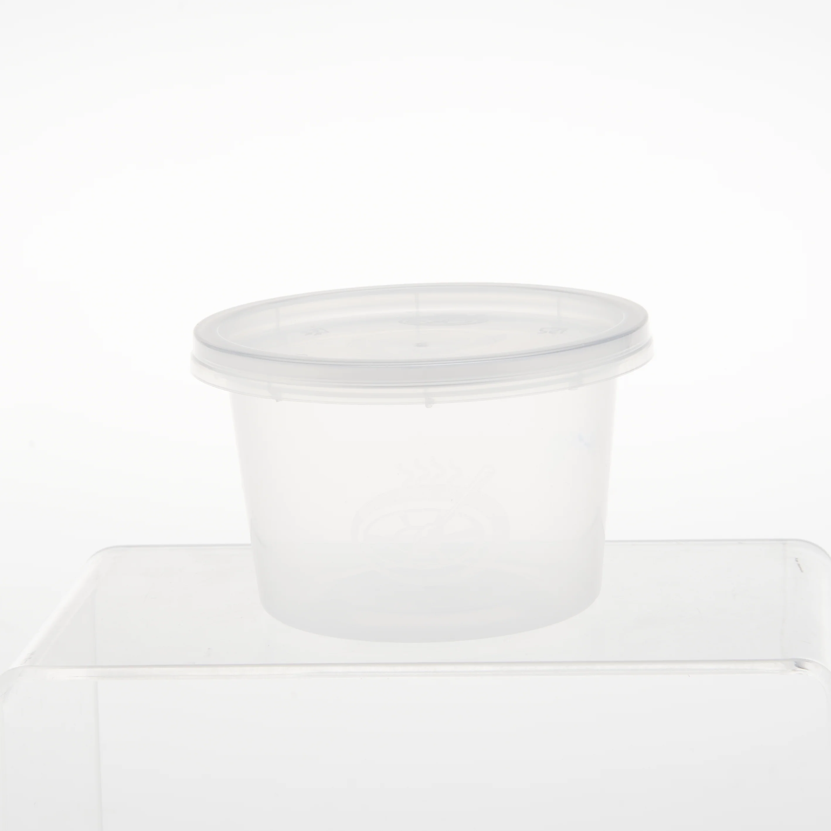 1000 Pieces Clear Round Microwavable  Portion Cup 100 ml With Lid - Image 4