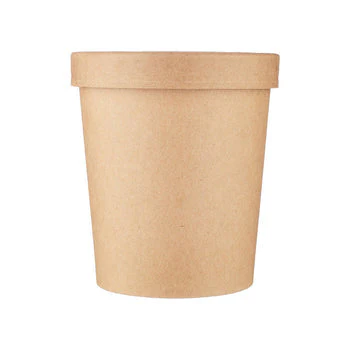 Kraft Paper Noodle Bowl with Kraft Lid 5 Pieces - Image 10