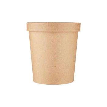 Kraft Paper Noodle Bowl with Kraft Lid 5 Pieces - Image 9